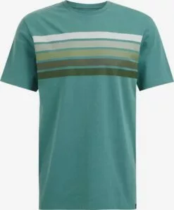 WE FASHION T-shirts T-Shirt Homme Kaki / Jade / Vert Pastel / Vert Foncé