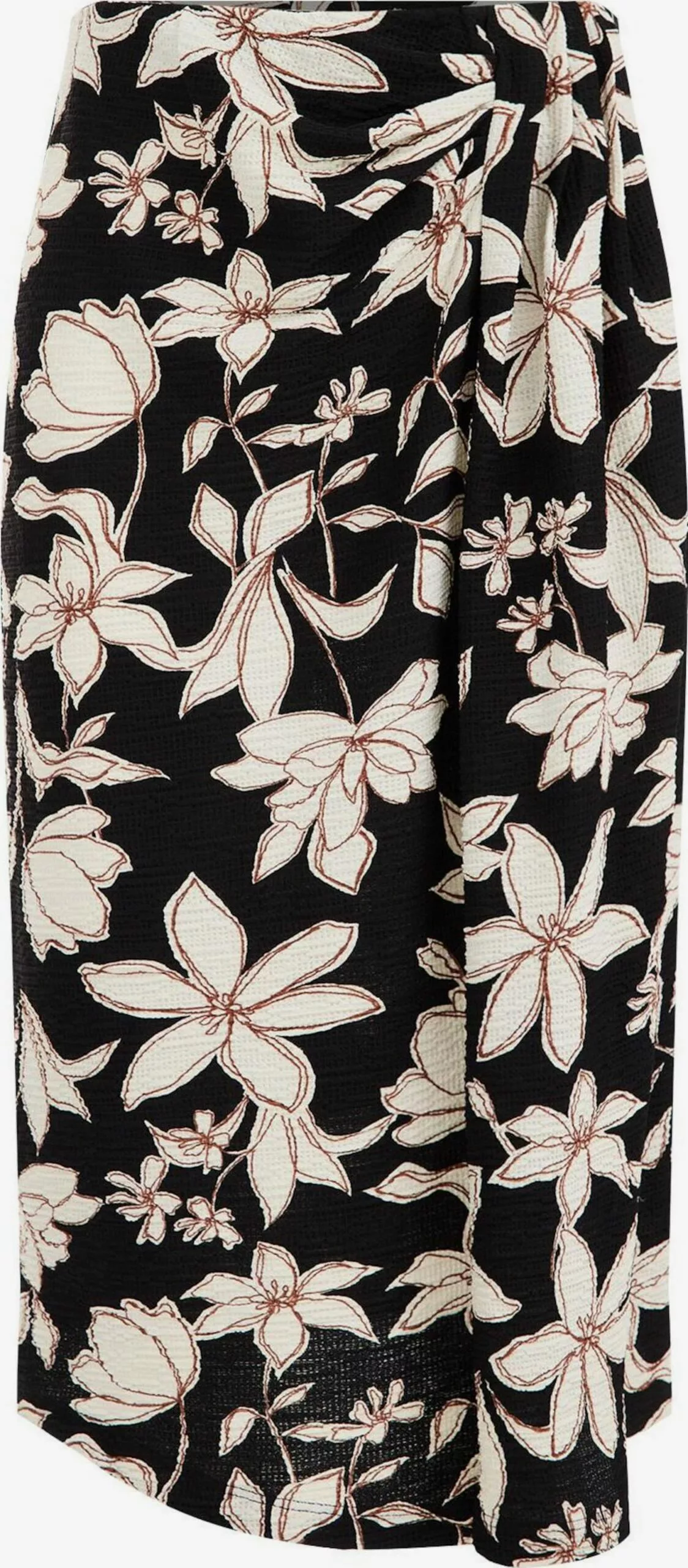 WE FASHION Jupes Midi Jupe Femme Noir 1 WE FASHION Jupes Midi Jupe Femme Noir