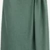 WE FASHION Jupes Midi Jupe Femme Vert Foncé