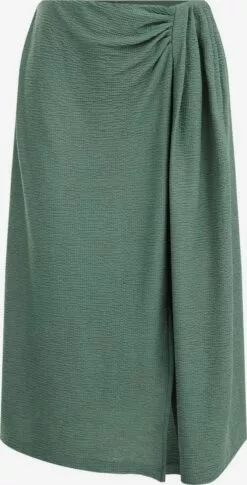 WE FASHION Jupes Midi Jupe Femme Vert Foncé