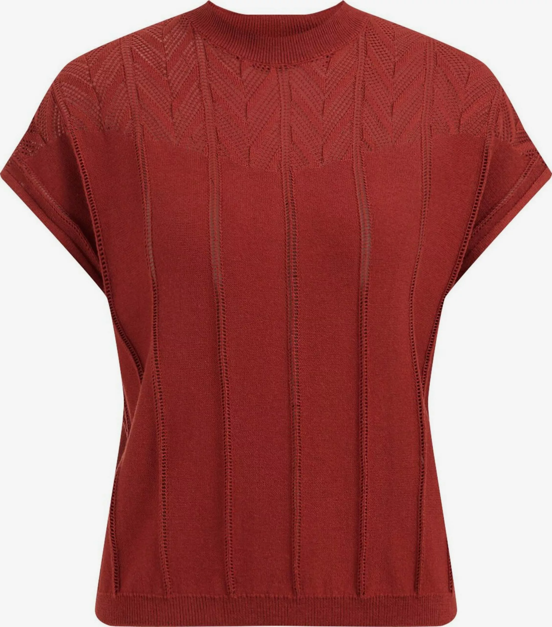 WE FASHION Pulls Maille Fine Pull-over Femme Rouge 1 WE FASHION Pulls Maille Fine Pull-over Femme Rouge