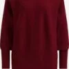 WE FASHION Pulls Basiques Pull-over Femme Rouge Foncé