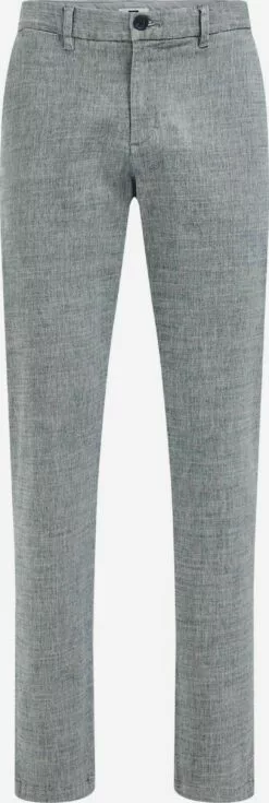 WE FASHION Chinos Coupe Slim Pantalon Chino Homme Bleu Clair