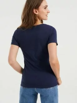 WE FASHION T-shirts T-shirt Femme Bleu Foncé -WE FASHION Magasin En Ligne eb818ffd09be9a600face6124c52c2af