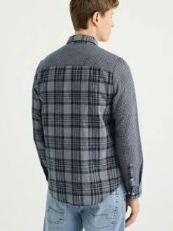 WE FASHION Chemises à Carreaux Coupe Regular Chemise Homme Bleu Foncé -WE FASHION Magasin En Ligne eb9eff7039498da7745fa47b8e1a2e99