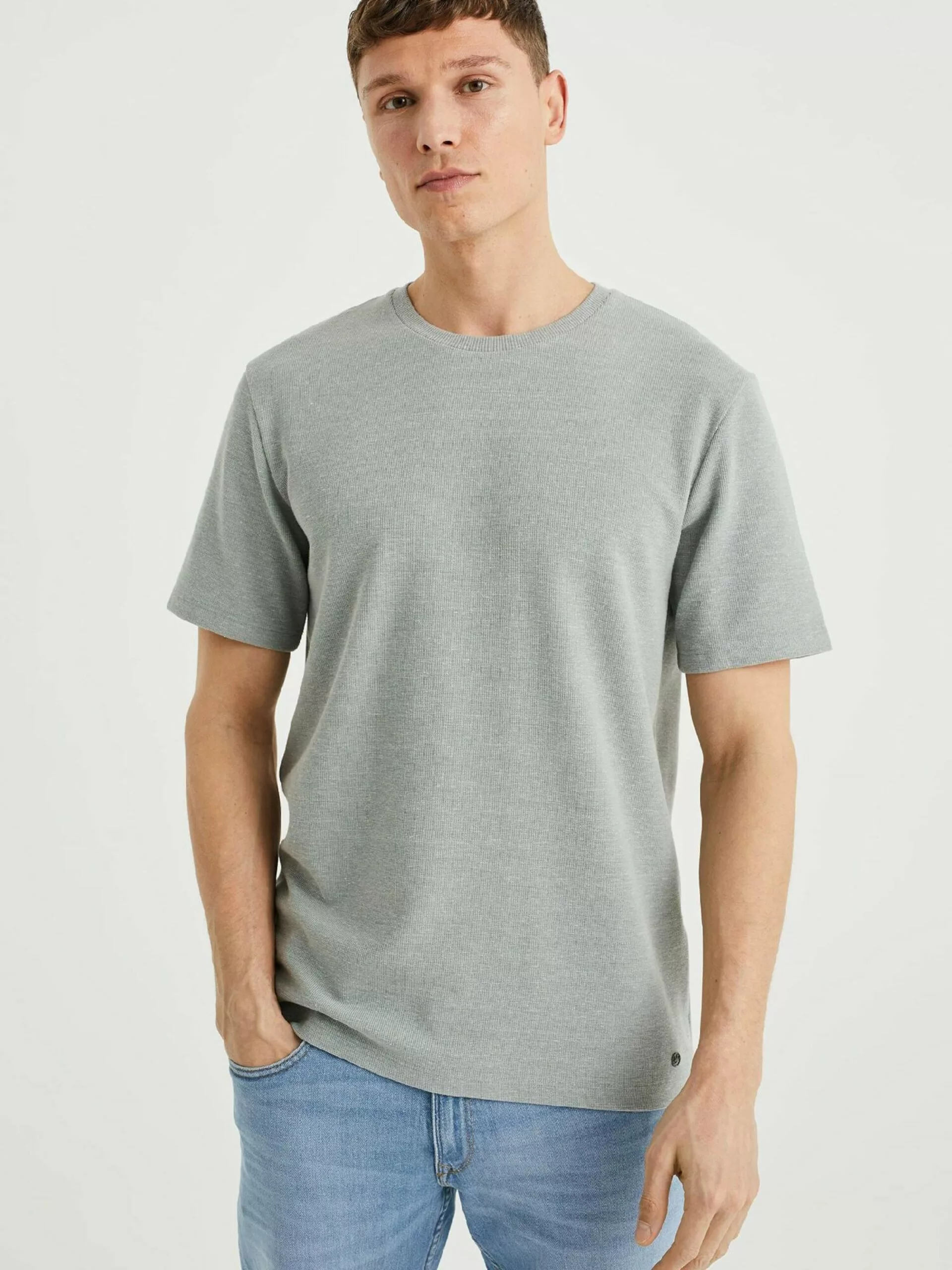 WE FASHION T-shirts T-Shirt Homme Vert Clair 2 WE FASHION T-shirts T-Shirt Homme Vert Clair – Image 2