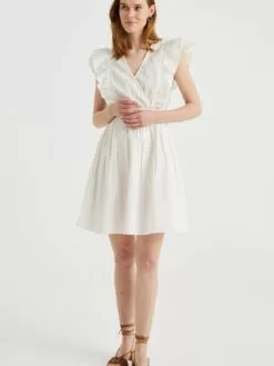 WE FASHION Robes Dété Robe D’été Femme Blanc Cassé -WE FASHION Magasin En Ligne eda8a331afb73356f4925000bddcd9e8