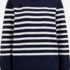 WE FASHION Pulls Maille Fine Pull-over Femme Bleu Foncé