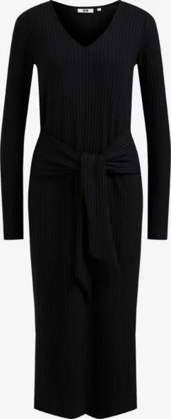 WE FASHION Robes Midi Robe Femme Noir