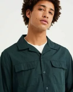 WE FASHION Chemises Décontractées Coupe Regular Chemise Homme Vert Foncé -WE FASHION Magasin En Ligne f087e5bd8f5c6add9be693d53b0304c6