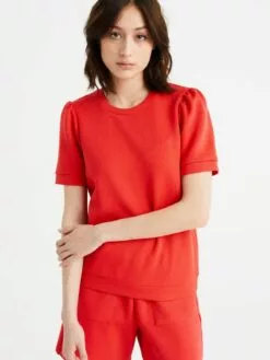 WE FASHION Sweats Sweat-shirt Femme Rouge Orangé -WE FASHION Magasin En Ligne f16ab35f44377251a3d3dec21eb2974f