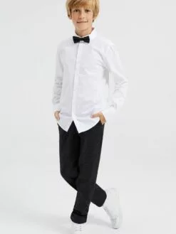 WE FASHION Pantalons Coupe Slim Pantalon Enfants Graphite / Gris Foncé -WE FASHION Magasin En Ligne f1fd24394bbb26a0189ca1deb057e9c7