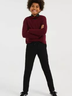WE FASHION Pantalons Coupe Slim Pantalon Enfants Noir -WE FASHION Magasin En Ligne f261459ab8ae7995c7ebf2f3d5d9b3bf