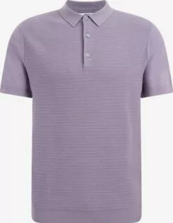 WE FASHION Polos T-Shirt Homme Violet Clair