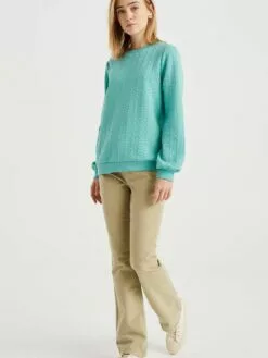 WE FASHION Pantalons En Velours Côtelé évasé Pantalon Femme Vert Pastel -WE FASHION Magasin En Ligne f528b93b3605ab01ca8edf86e8cab3d9