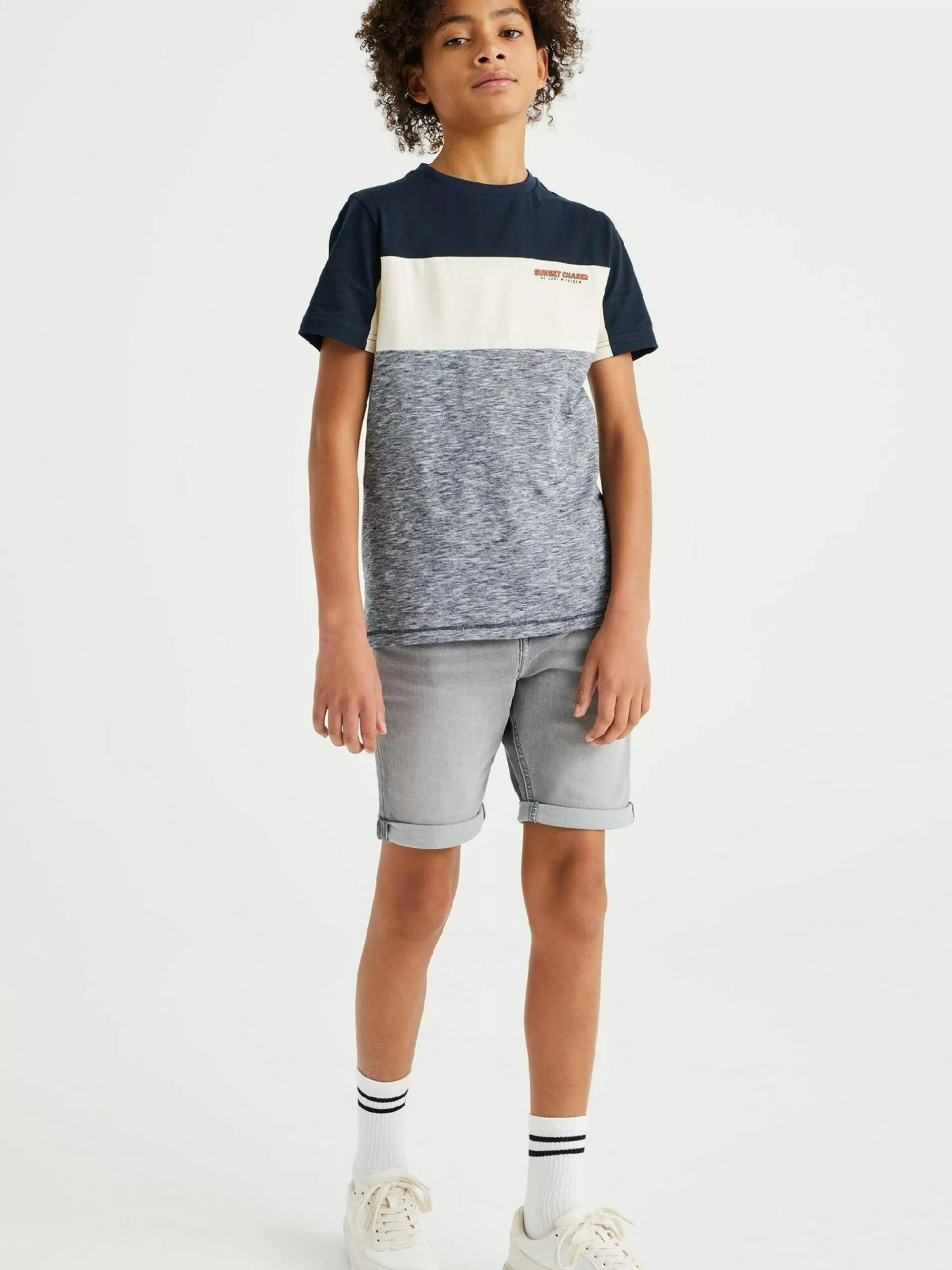 WE FASHION Shorts Regular Jean Enfants Gris 4 WE FASHION Shorts Regular Jean Enfants Gris – Image 4