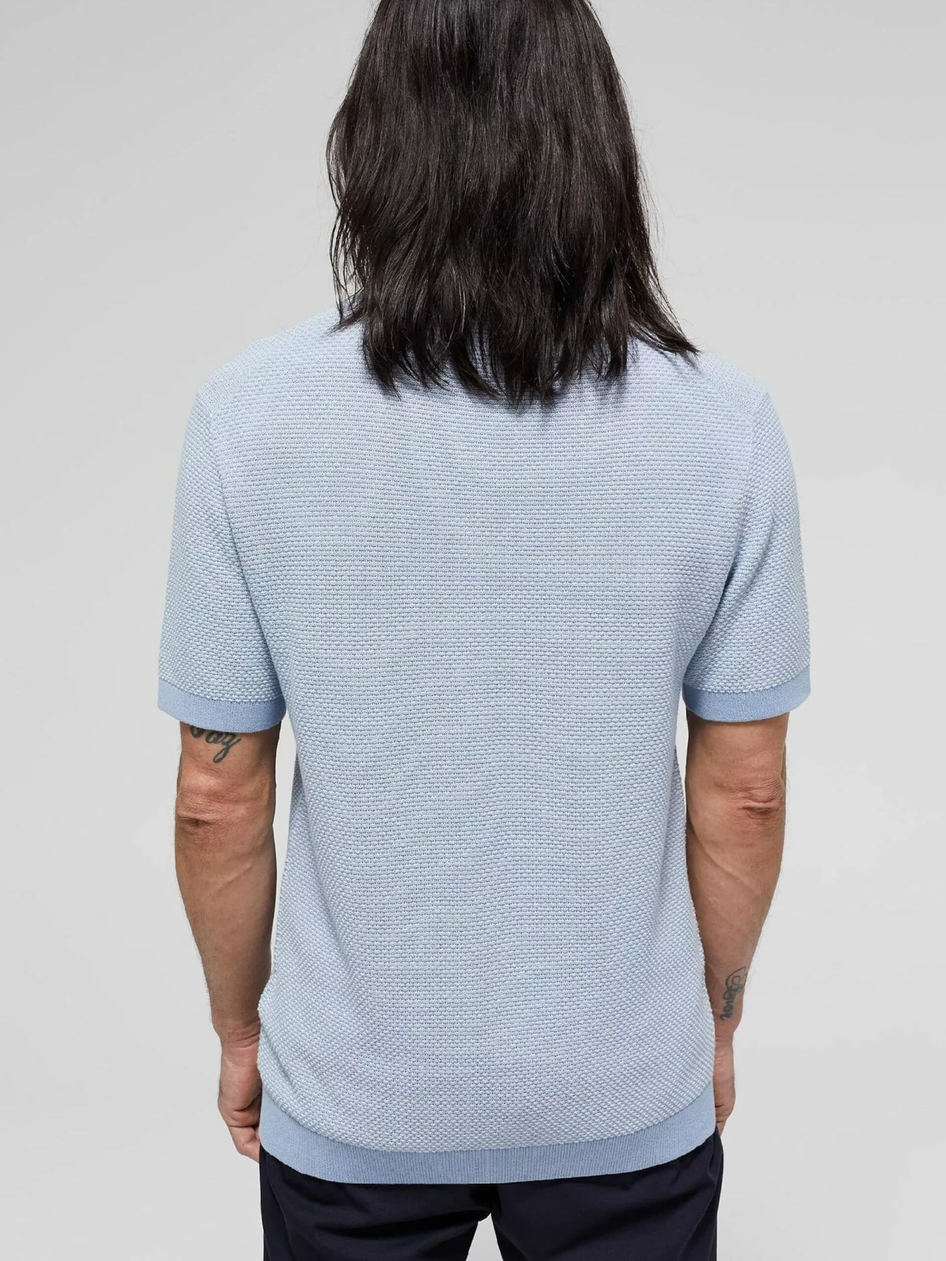 WE FASHION Pulls à Col En V Pull-over Homme Bleu Clair 3 WE FASHION Pulls à Col En V Pull-over Homme Bleu Clair – Image 3