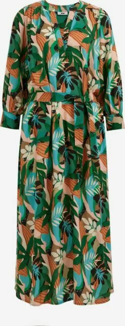 WE FASHION Robes Midi Robe Femme Mélange De Couleurs