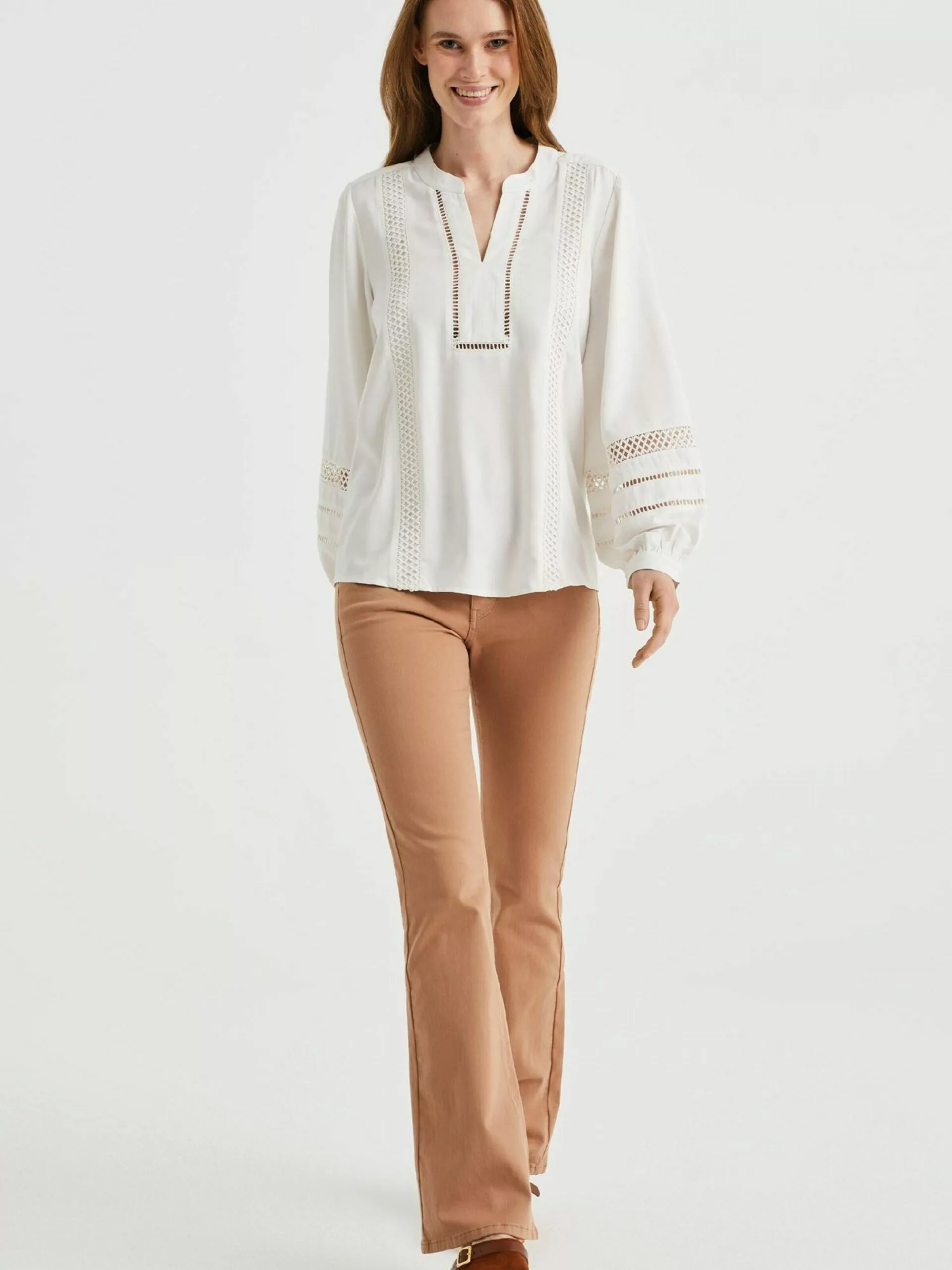 WE FASHION Jeans Bootcut Jean Femme Noisette 4 WE FASHION Jeans Bootcut Jean Femme Noisette – Image 4