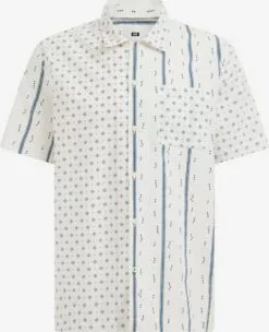 WE FASHION Chemises Décontractées Coupe Regular Chemise Homme Blanc Naturel