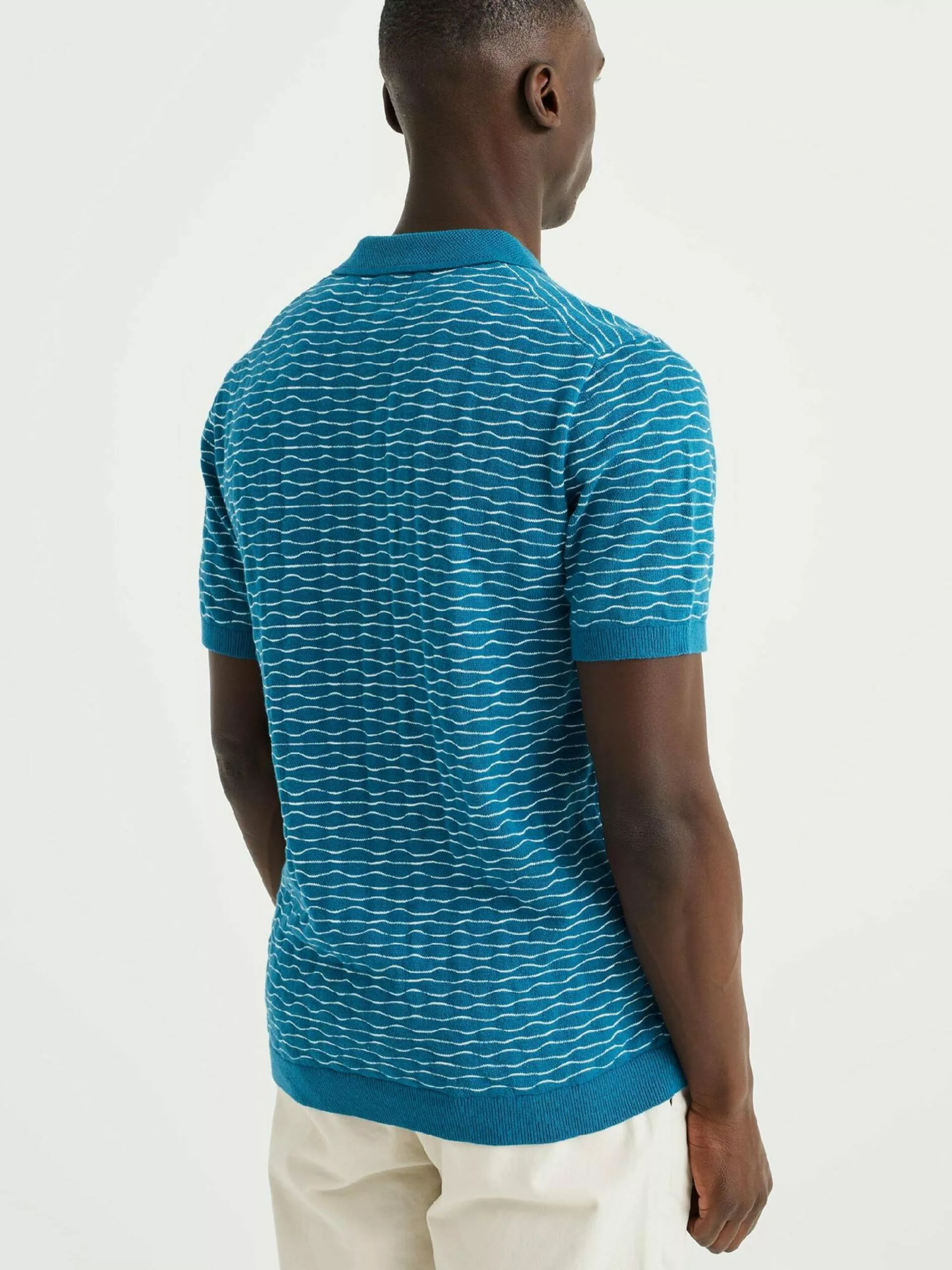 WE FASHION Pulls à Col En V Pull-over Homme Bleu 3 WE FASHION Pulls à Col En V Pull-over Homme Bleu – Image 3