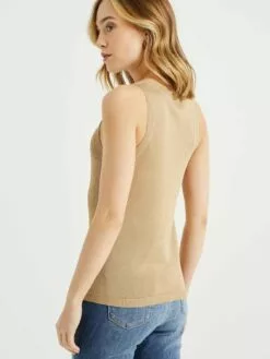 WE FASHION T-shirts Et Tops Tops En Tricot Femme Beige -WE FASHION Magasin En Ligne fc3fb8a1115174cea0a8b0941ed3dcde