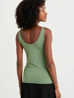 WE FASHION Débardeurs Haut Femme Vert -WE FASHION Magasin En Ligne fc6edfe89f584b4b94abda5f2534c890