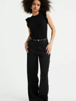 WE FASHION T-shirts T-shirt Femme Noir -WE FASHION Magasin En Ligne fd173378c8a3b529ee1784b12581a948