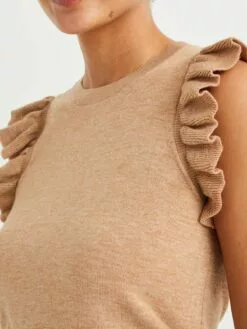 WE FASHION T-shirts T-shirt Femme Beige -WE FASHION Magasin En Ligne fd4e4c9168761310614d71597d045801