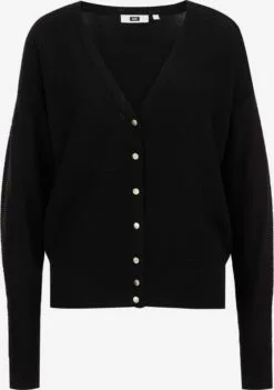 WE FASHION Gilets Cardigan Femme Noir