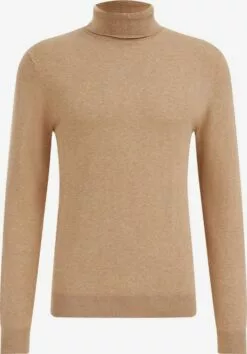 WE FASHION Pulls à Col Roulé Pull-over Homme Sable