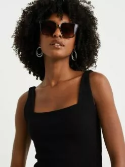 WE FASHION Maillots Et Maillots De Corps Maillot De Corps Femme Noir -WE FASHION Magasin En Ligne febddb0028e36165acf5a207d0dd0bf5