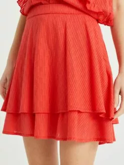 WE FASHION Mini-jupes Jupe Femme Rouge Orangé -WE FASHION Magasin En Ligne fecdcee77eab82ce84f3aea2702285fa