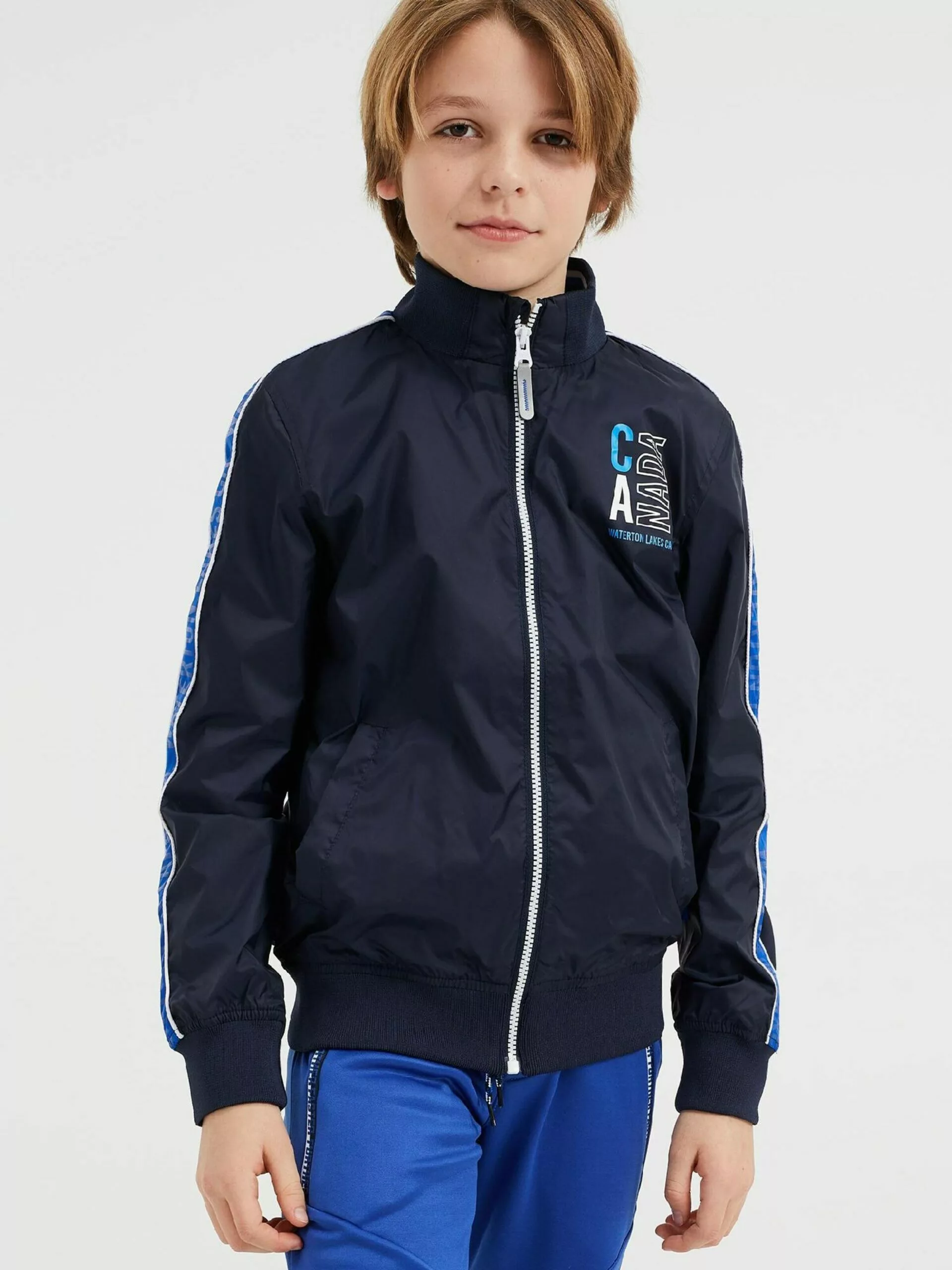 WE FASHION Vestes De Mi-saison Veste Mi-saison Enfants Bleu Marine 3 WE FASHION Vestes De Mi-saison Veste Mi-saison Enfants Bleu Marine – Image 3